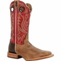 Durango Men's PRCA Collection Bison Western Boot, SAND TOBACCO/CAYENNE, W, Size 8.5 DDB0468